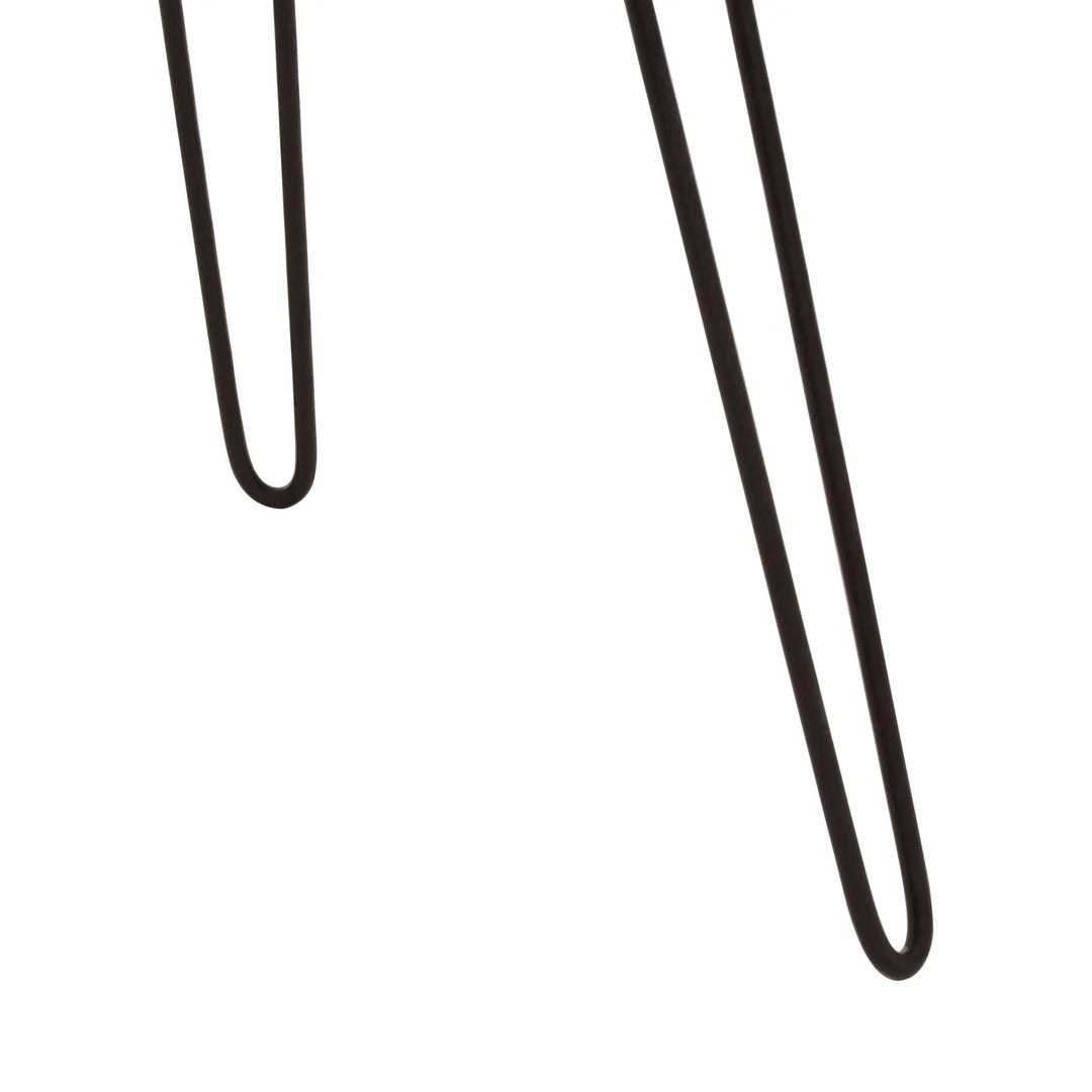 Lucera Wooden Oval Side Table with Hairpin Legs Studio 55