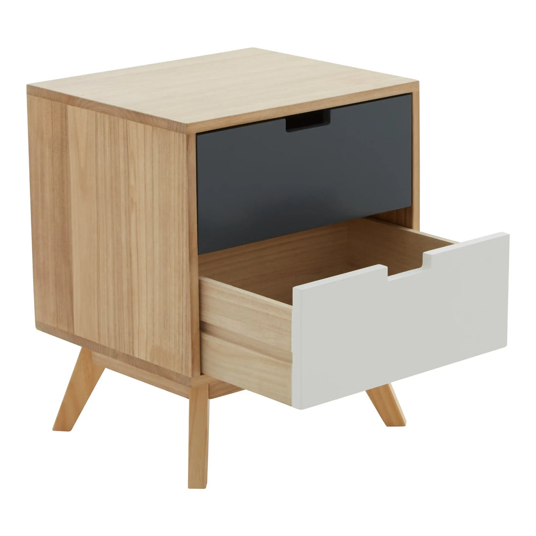 Wilton 2 Drawer Bedside Table Studio 55