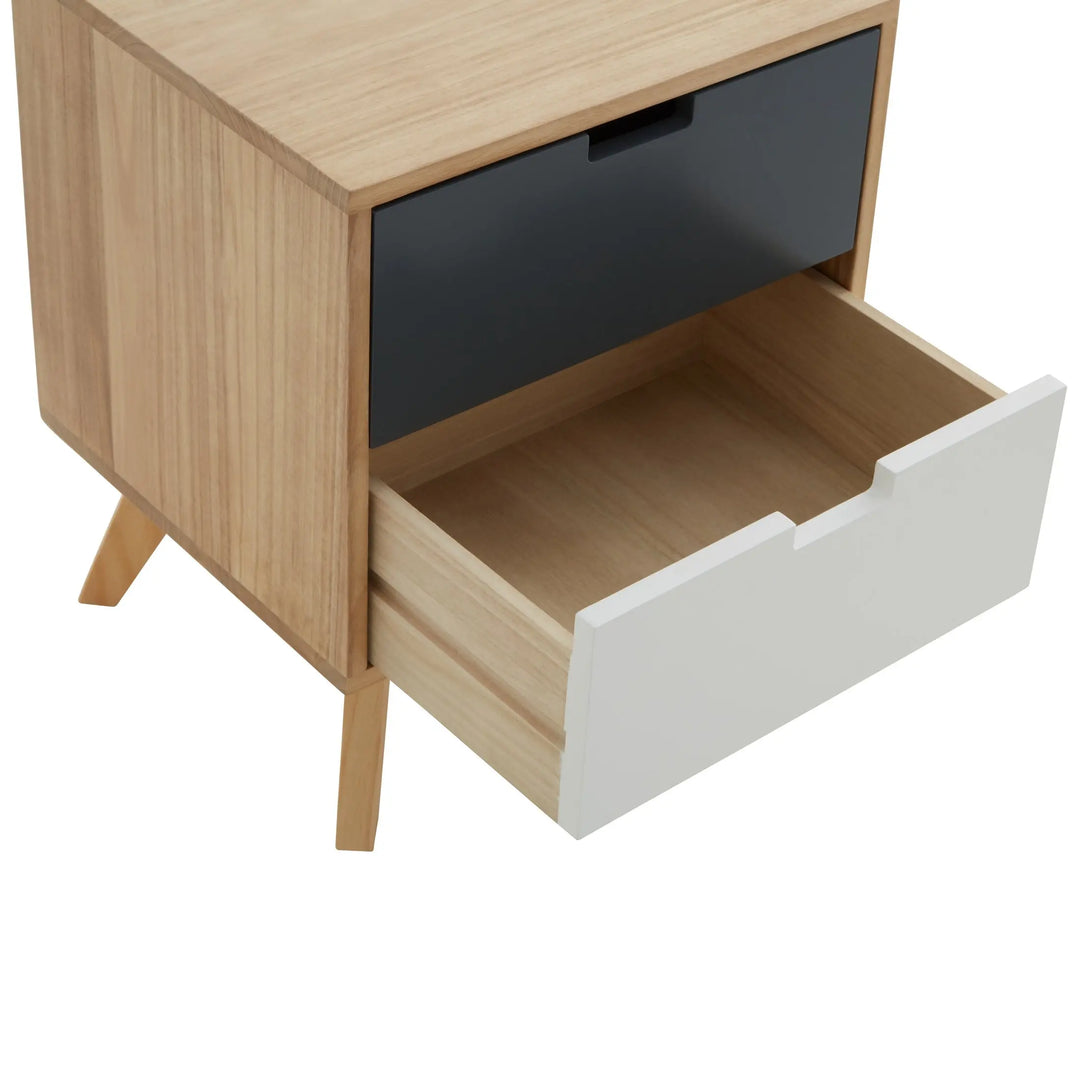 Wilton 2 Drawer Bedside Table Studio 55