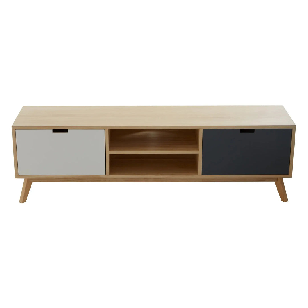 Wilton Media Unit – Mid-Century TV Stand with Hidden Storage Studio 55