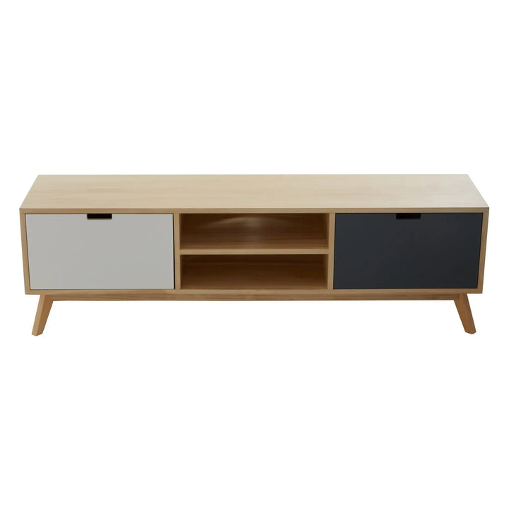 Wilton Media Unit – Mid-Century TV Stand with Hidden Storage Studio 55
