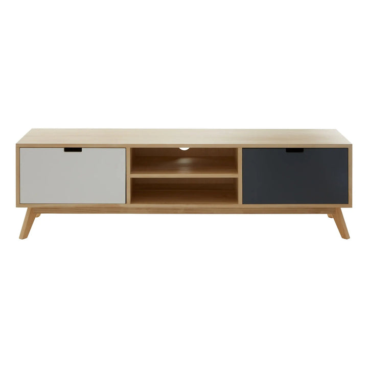 Wilton Media Unit – Mid-Century TV Stand with Hidden Storage Studio 55