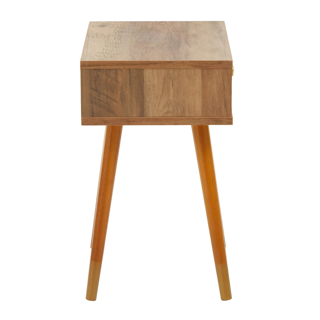Freya Wood Veneer Bedside Table with 1 Drawer Studio 55