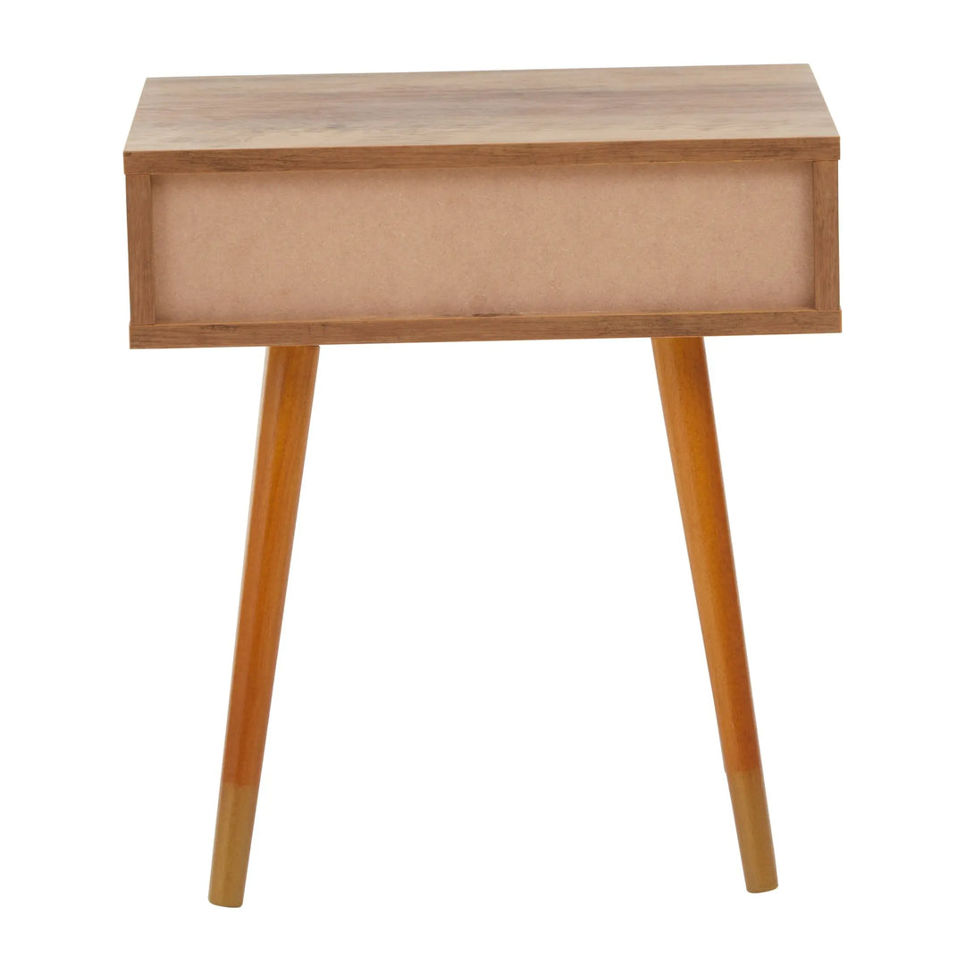 Freya Wood Veneer Bedside Table with 1 Drawer Studio 55