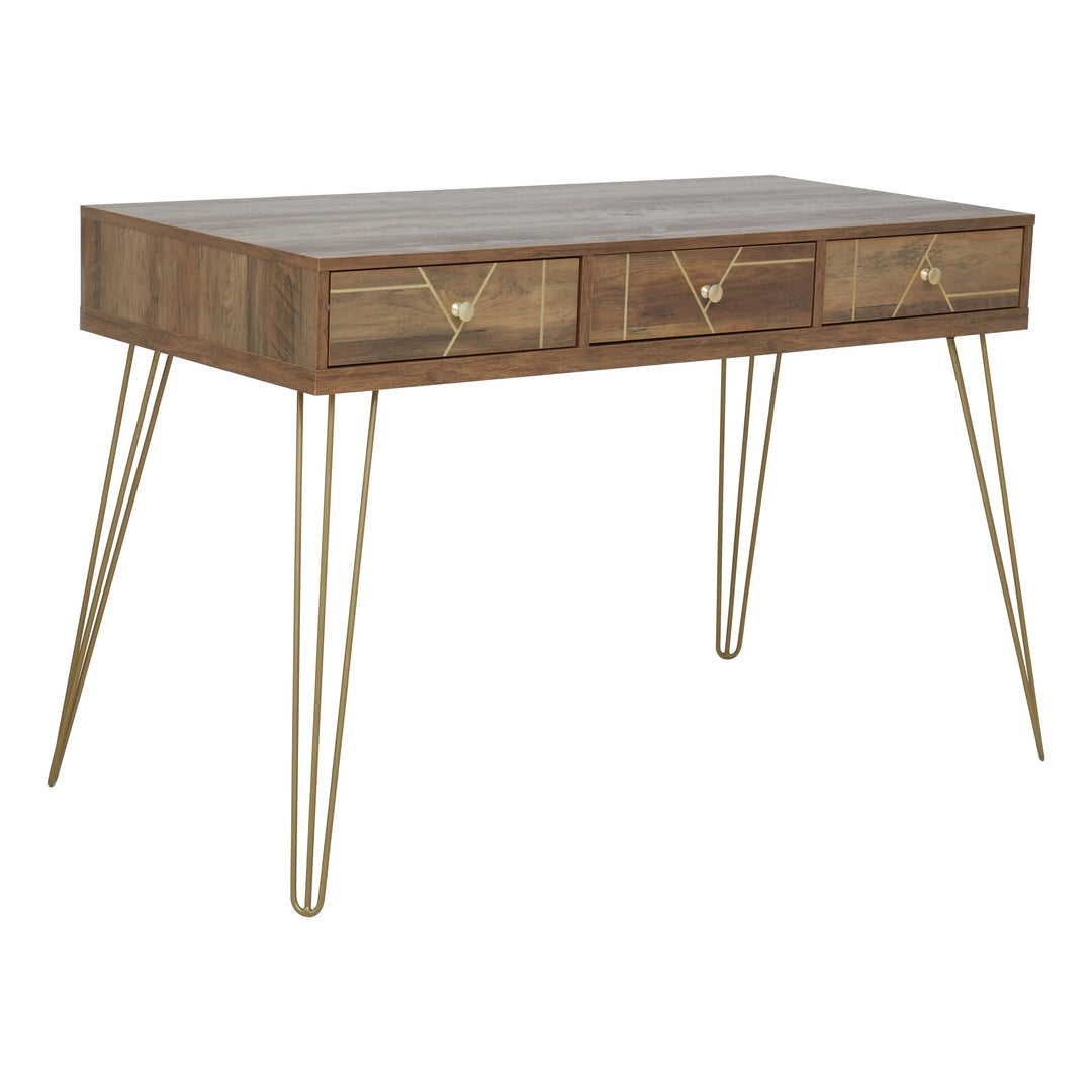 Flora Three Drawer Desk Studio 55