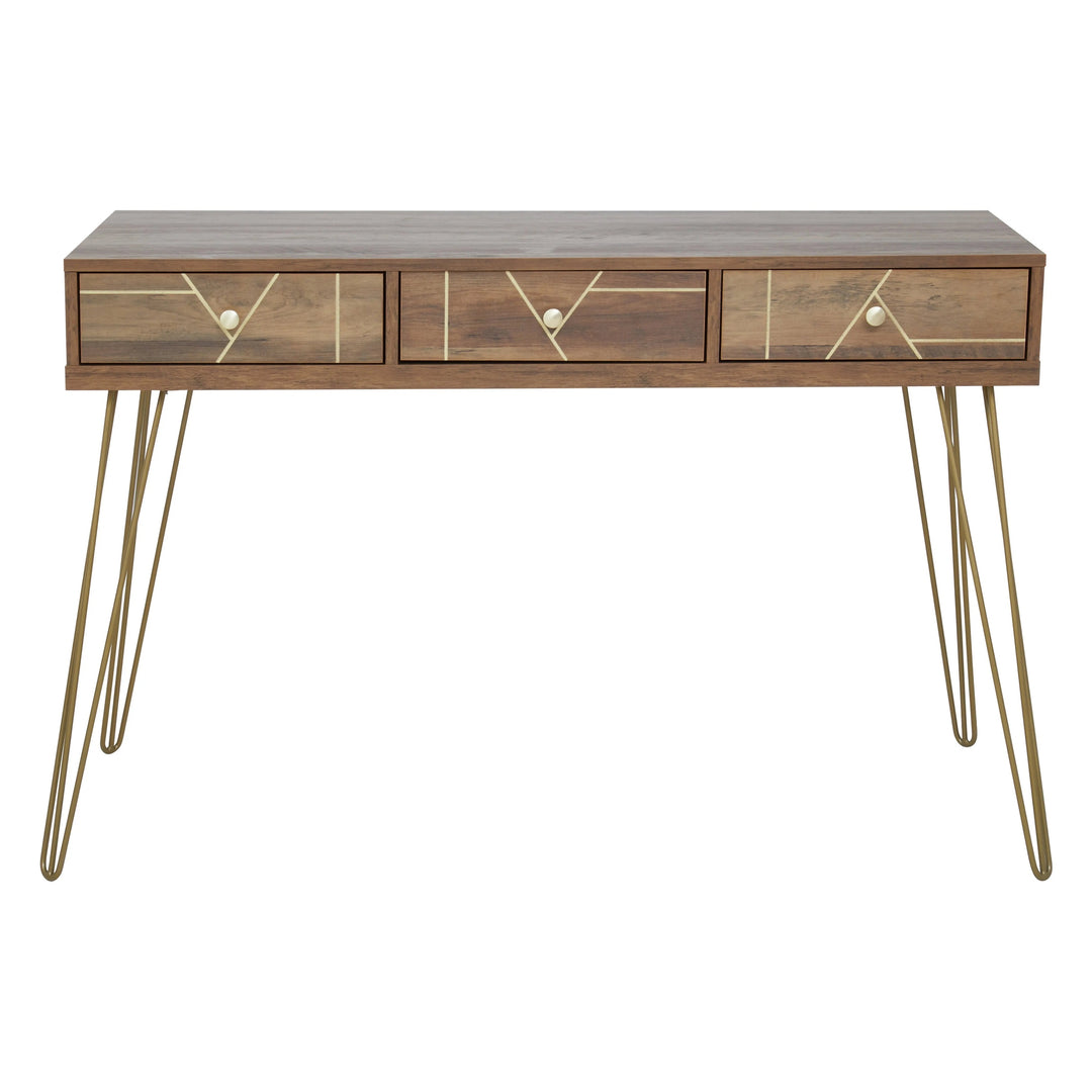 Flora Three Drawer Desk Studio 55