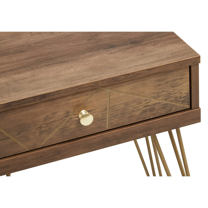 Flora 1 Drawer Draw Side Table with Hairpin Legs Studio 55