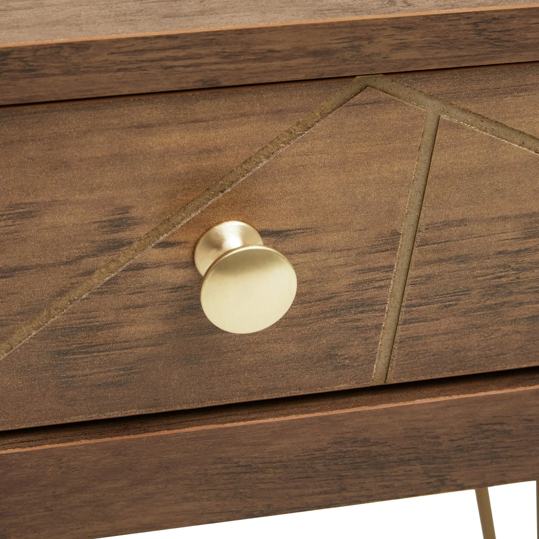 Flora 1 Drawer Draw Side Table with Hairpin Legs Studio 55