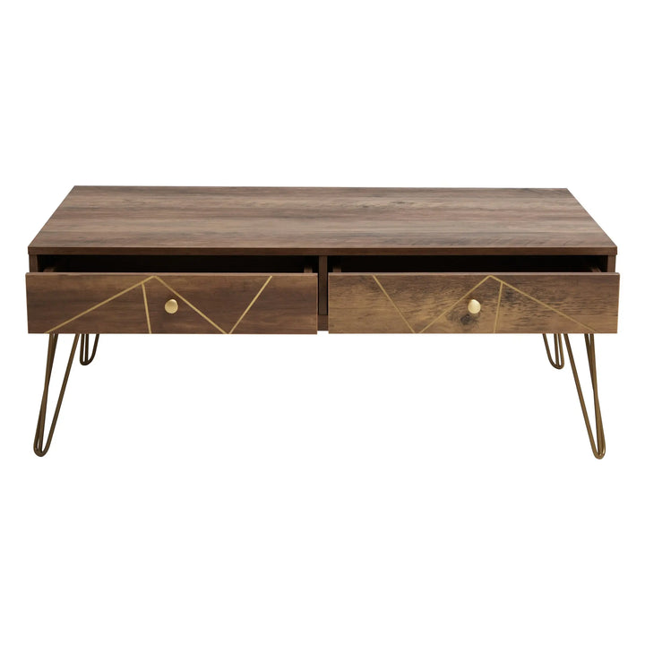 Flora Coffee Table with Drawers - Wooden Storage Table Studio 55