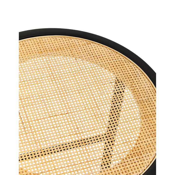 Derok Rattan Seat Stool with Metal Legs Studio 55