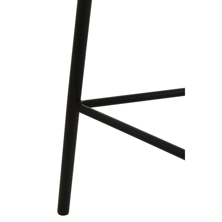 Derok Rattan Seat Stool with Metal Legs Studio 55