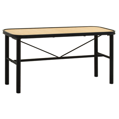 Derok Metal and Rattan Bench Studio 55