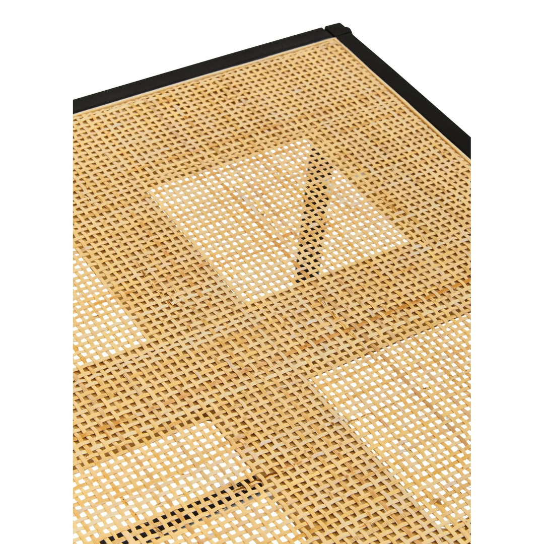 Derok Rattan And Metal Square Side Table Studio 55