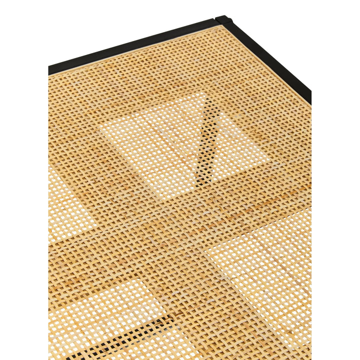 Derok Rattan And Metal Square Side Table Studio 55