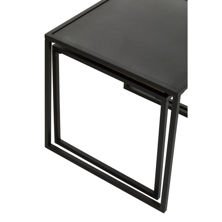 Derok Rattan And Metal Nest Of Two Tables Studio 55