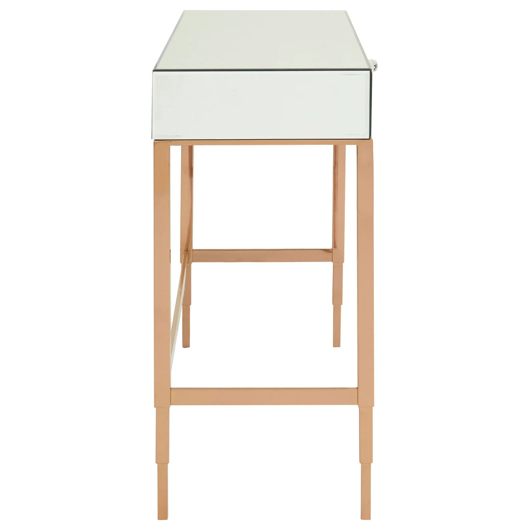 Golvia Mirrored Glass Top Console Table Studio 55