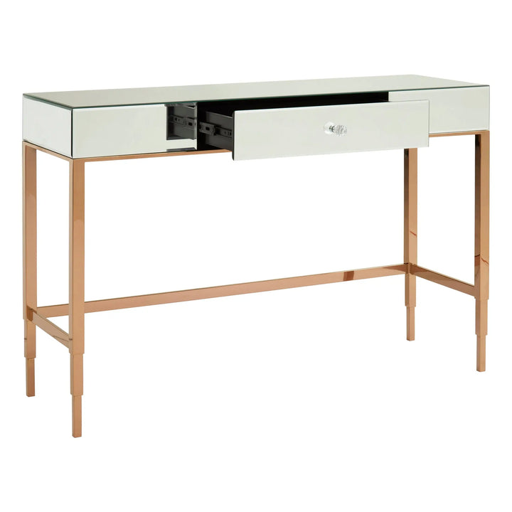 Golvia Mirrored Glass Top Console Table Studio 55