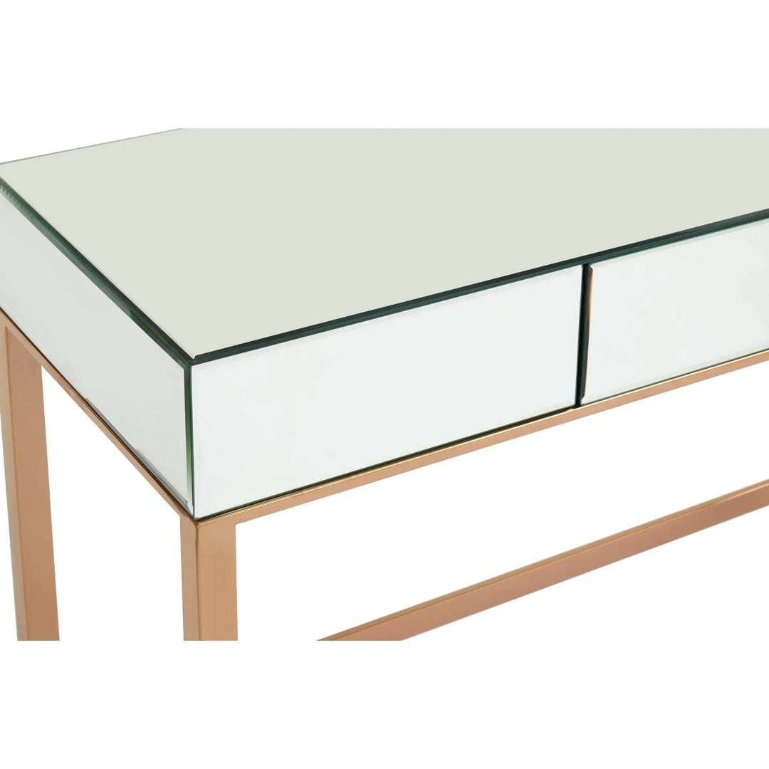 Golvia Mirrored Glass Top Console Table Studio 55