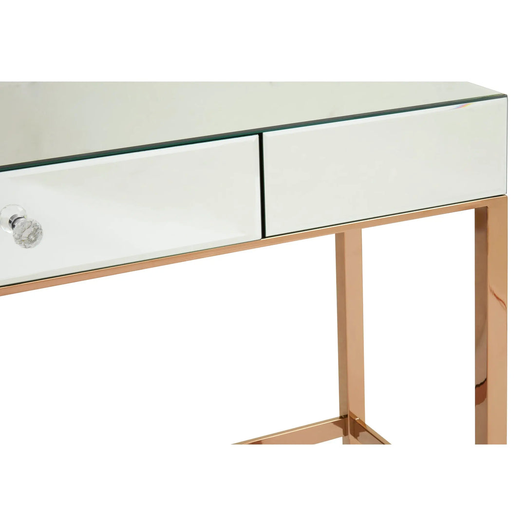 Golvia Mirrored Glass Top Console Table Studio 55