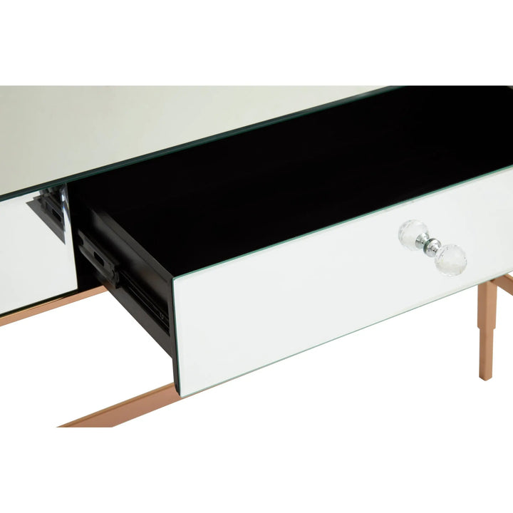 Golvia Mirrored Glass Top Console Table Studio 55
