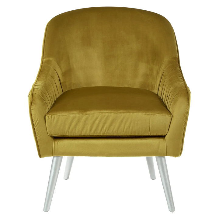 Louxen Mustard Velvet Armchair Studio 55