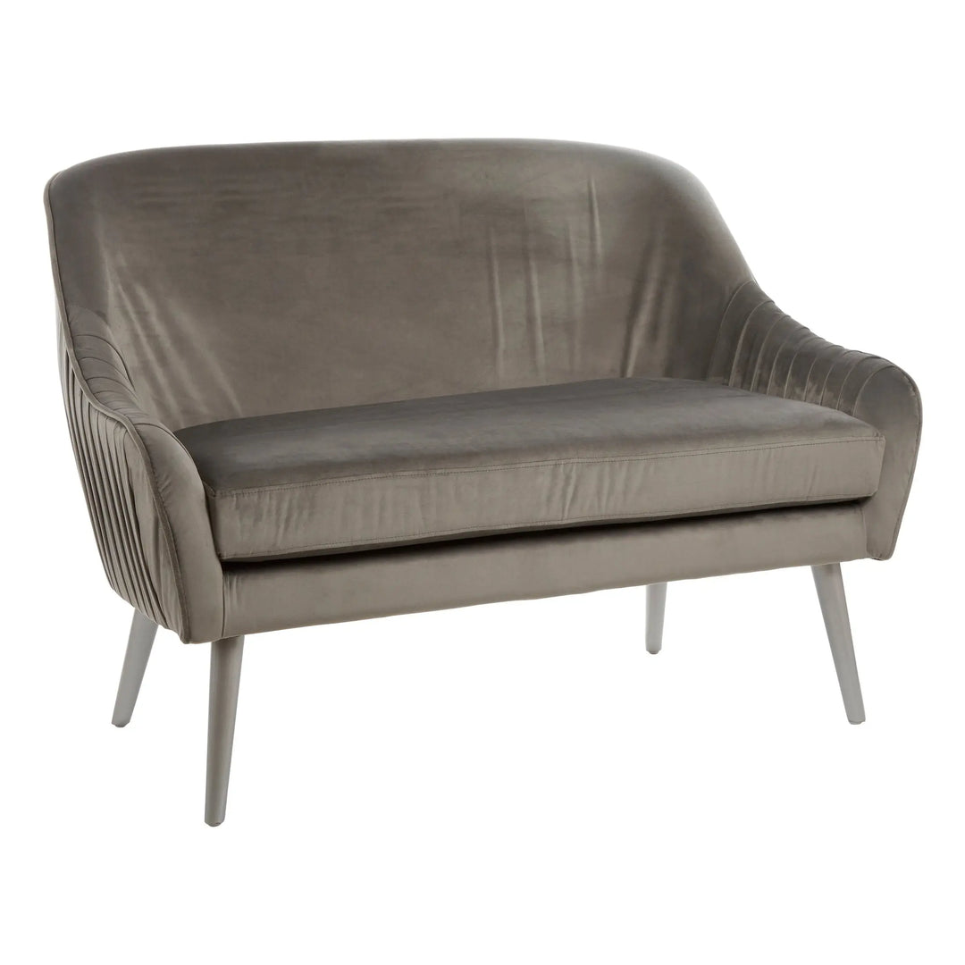 Lucero Grey Velvet Sofa Studio 55