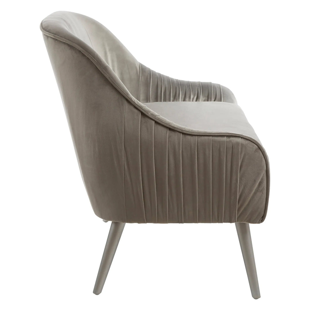 Lucero Grey Velvet Sofa Studio 55