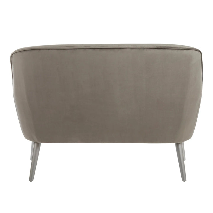 Lucero Grey Velvet Sofa Studio 55