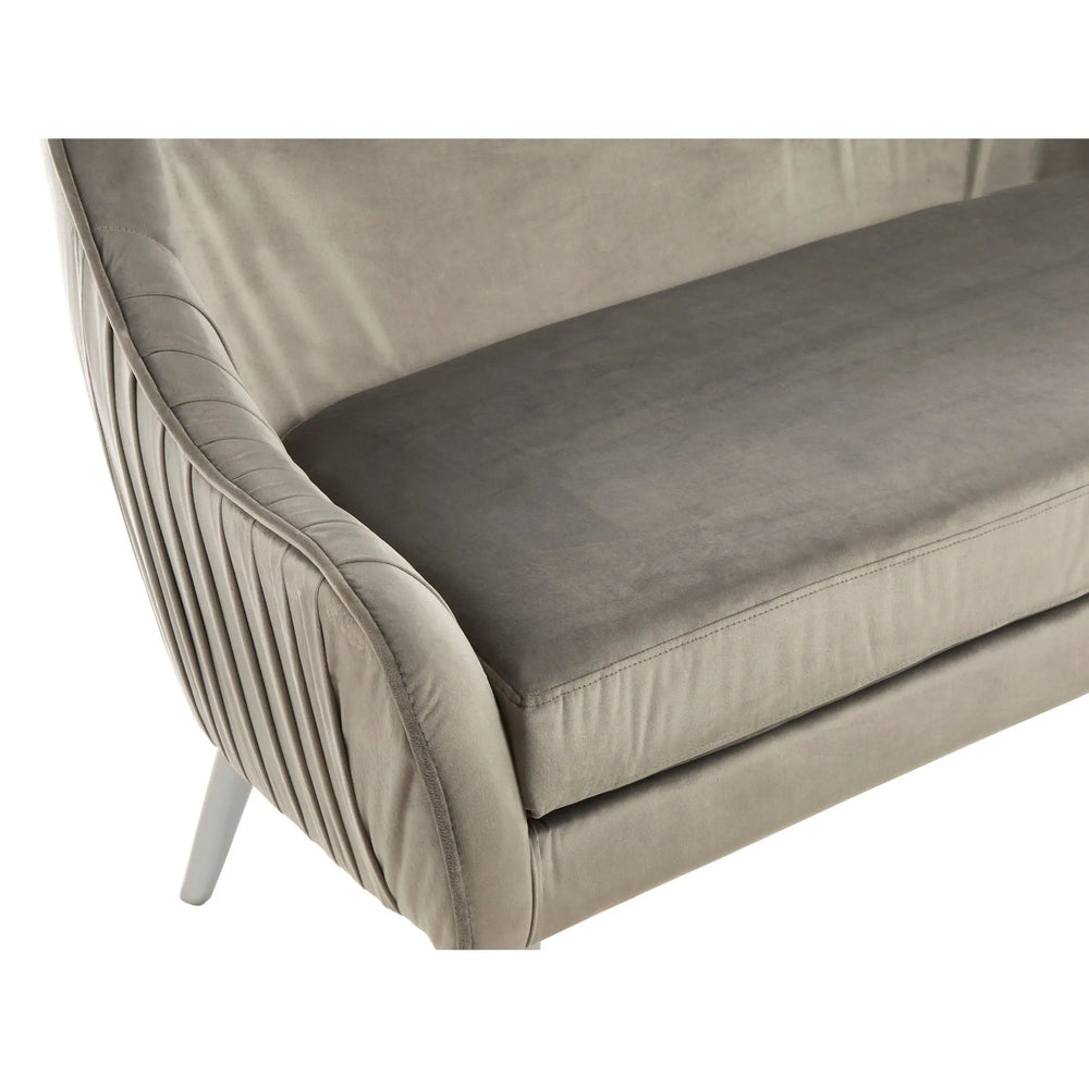 Lucero Grey Velvet Sofa Studio 55