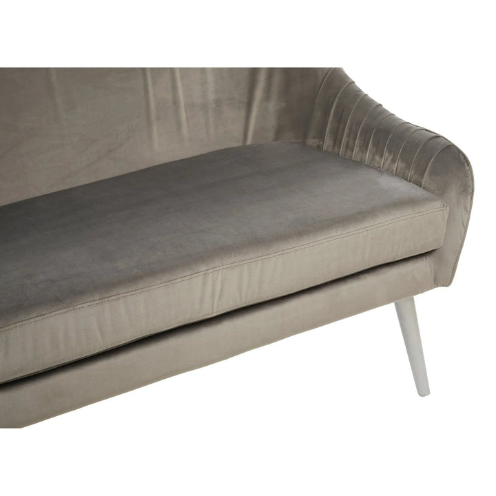 Lucero Grey Velvet Sofa Studio 55