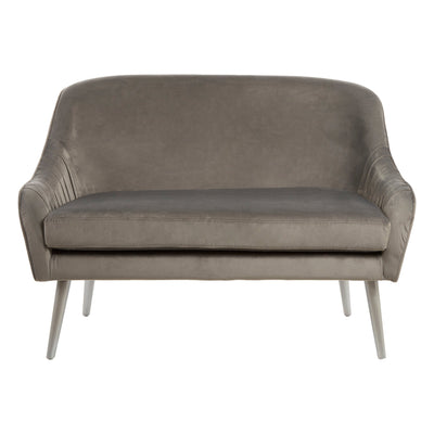 Lucero Grey Velvet Sofa Studio 55