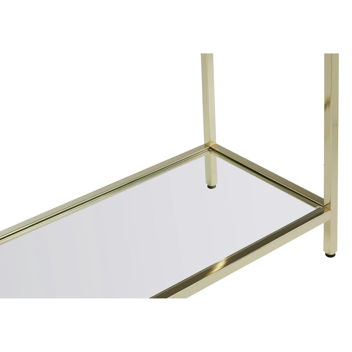 Kensford Townhouse Black Mirror Console Table with Gold Frame Studio 55