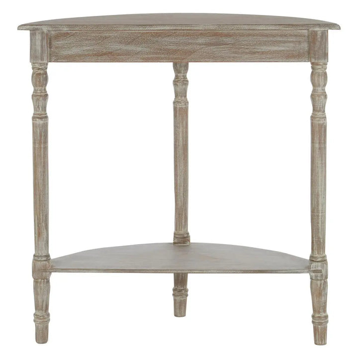 Harlow Half Moon Natural Pine Wood Console Table Studio 55