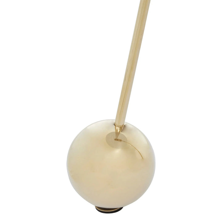 Orelia Black Marble Effect End Table with Gold Legs Studio 55