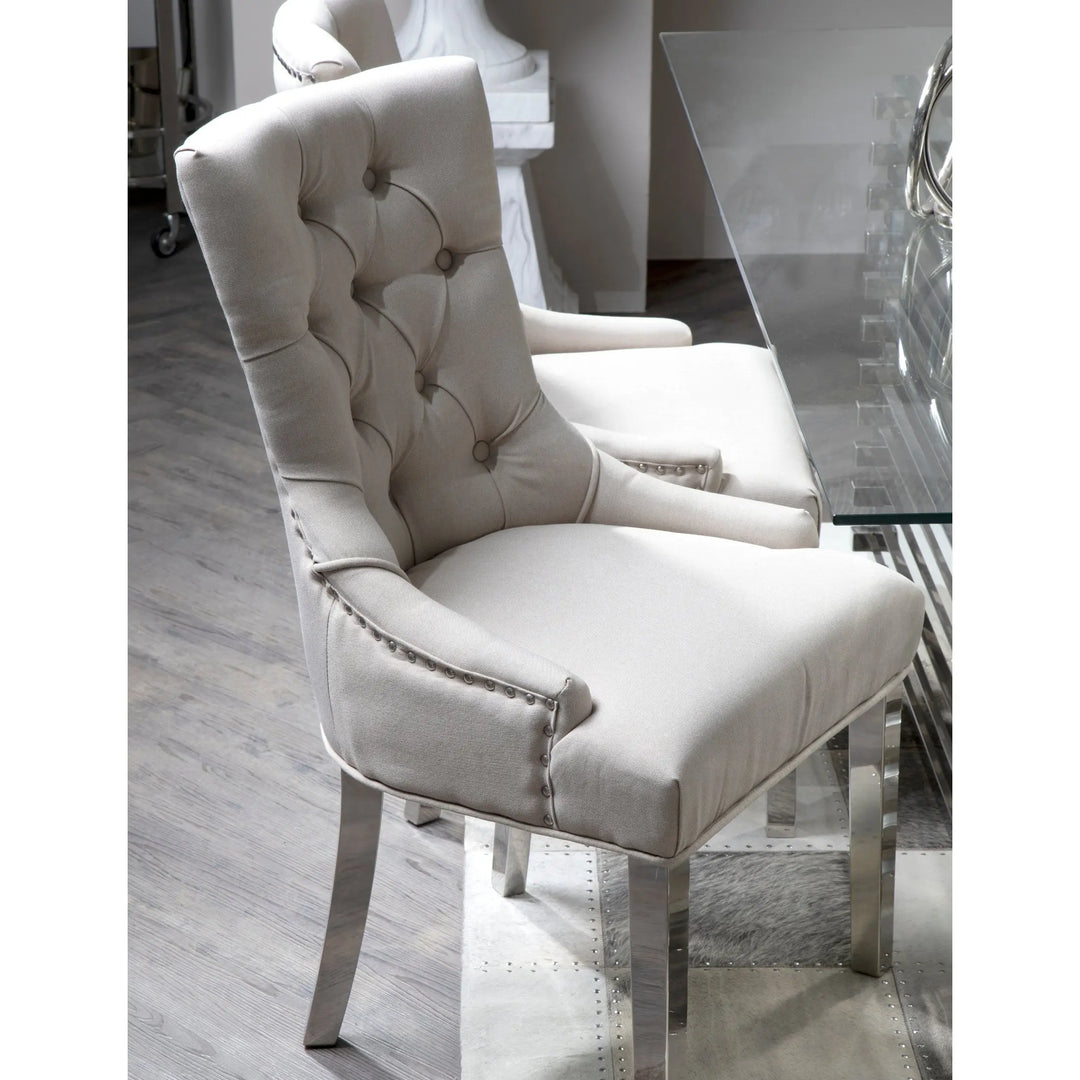 Harrington Natural Upholstered Dining Chair Studio 55