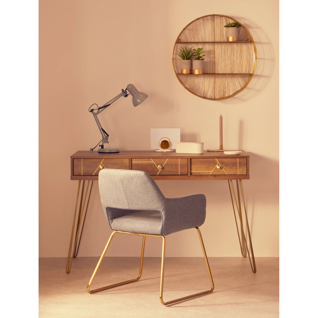 Flora Three Drawer Desk Studio 55