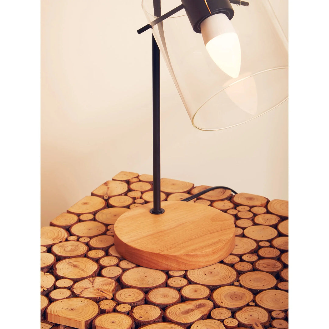 Lucera Wooden Square Side Table with Hairpin Legs Studio 55