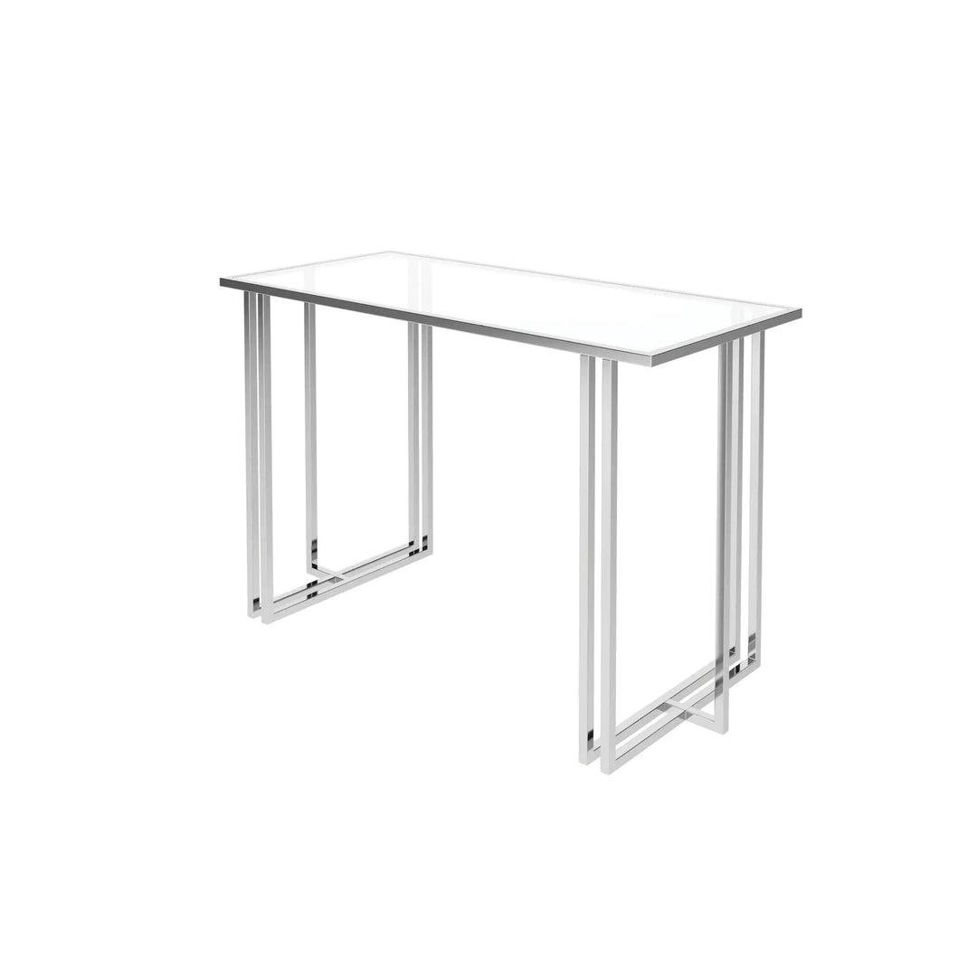Nuro Clear Glass Console Table Torelli