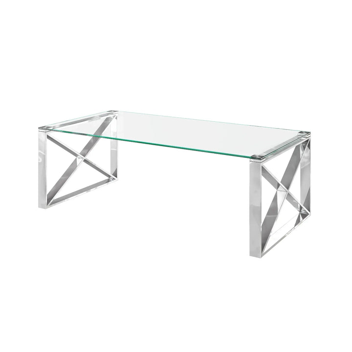 Maxin Clear Glass Coffee Table Torelli