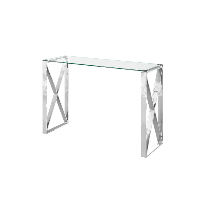 Maxin Clear Glass Console Table Torelli