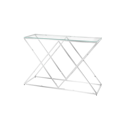 Vectra Clear Glass Console Table Torelli
