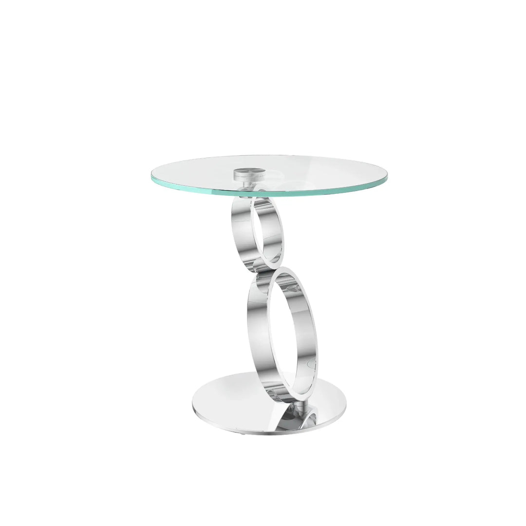 Octavia Clear Glass Side Table Torelli