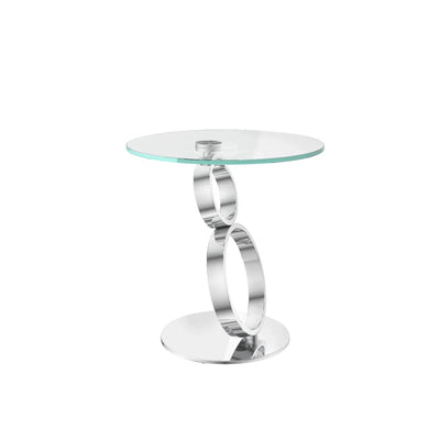 Octavia Clear Glass Side Table Torelli