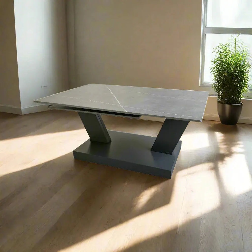 Sparto Matte Grey Ceramic Coffee Table Torelli