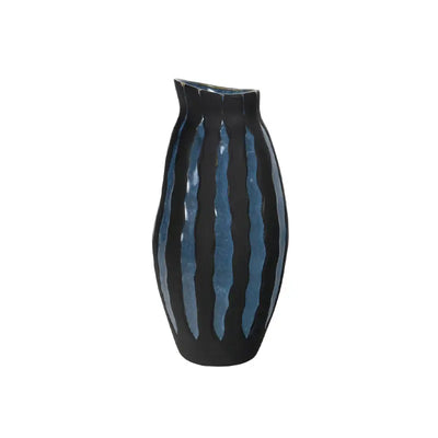 Black and Blue Ceramic Vase Lina Home