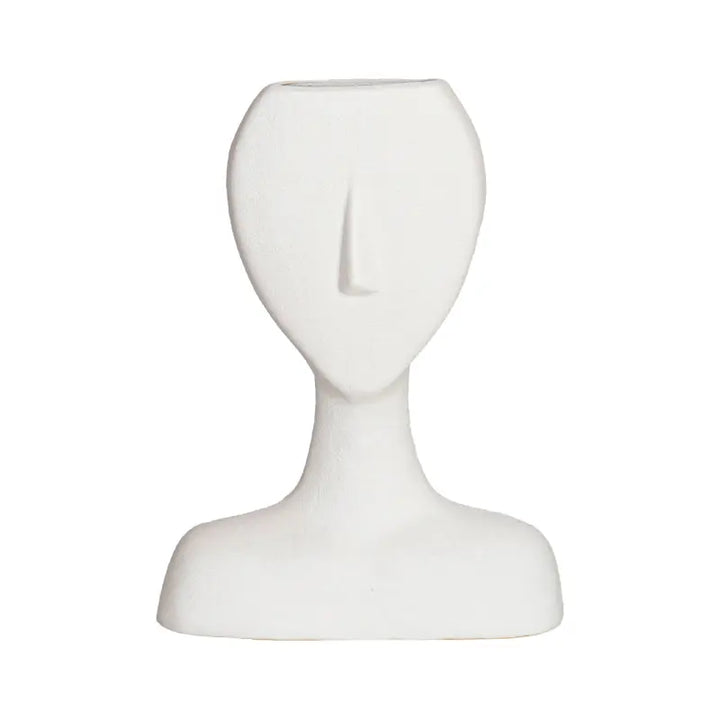 White Face Ceramic Vase Lina Home