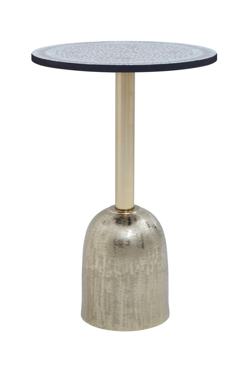 Inventro Mosaic Top Gold Base Side Table Studio 55