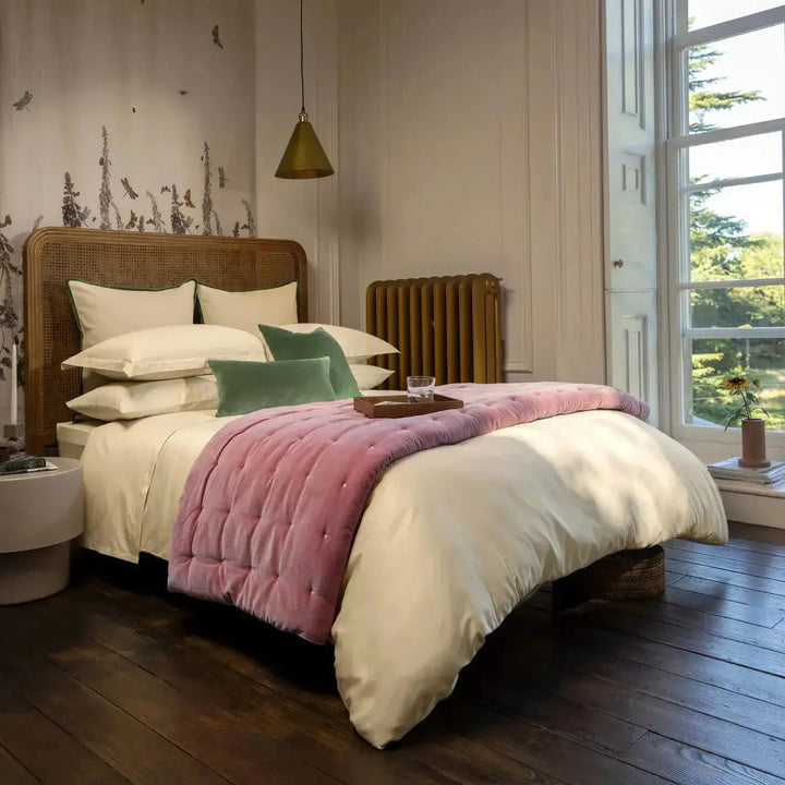 Christy 400 Thread Count Sateen Double Duvet Set Gold CHRISTY LUX-HOM