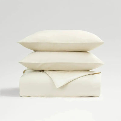Christy 400 Thread Count Sateen Single Duvet Set Ivory CHRISTY LUX-HOM