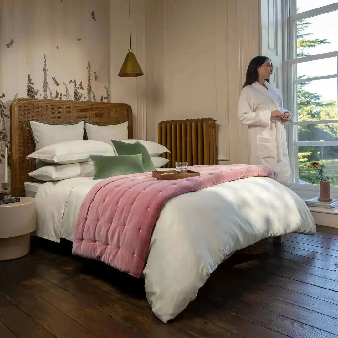 Christy 400 Thread Count Sateen Single Duvet Set Linen CHRISTY LUX-HOM